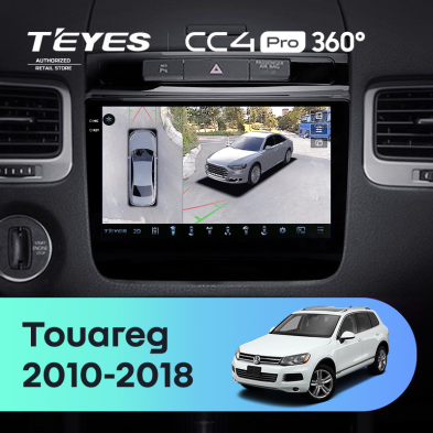 Штатная магнитола Teyes CC4 Pro 360 8/128 Volkswagen Touareg FL NF (2010-2018)