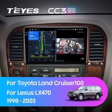 Штатная магнитола Teyes CC3 2K 4/64 Lexus LX470 (1998-2003) F1