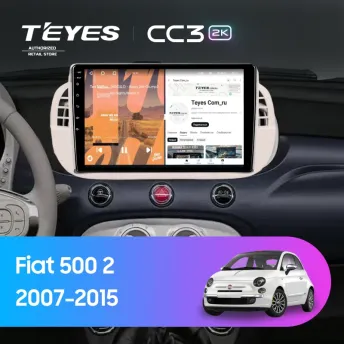 Штатная магнитола Teyes CC3 2K 6/128 Fiat 500 2 (2007-2015)