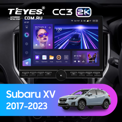 Штатная магнитола Teyes CC3 2K 6/128 Subaru XV (2017-2023) (13" с кнопками)