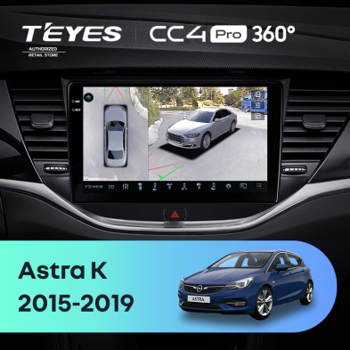 Штатная магнитола Teyes CC4 Pro 360 12/256 Opel Astra K (2015-2019) Тип-A