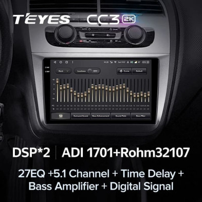 Штатная магнитола Teyes CC3 2K 360 6/128 Skoda Roomster (2006-2015)