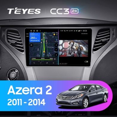 Штатная магнитола Teyes CC3 2K 6/128 Hyundai Azera 2 (2011-2014)
