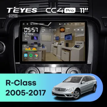 Штатная магнитола Teyes CC4 Pro 8/128 Mercedes-Benz R-Class W251 R280 R300 R320 (2005-2017) F1 (11")
