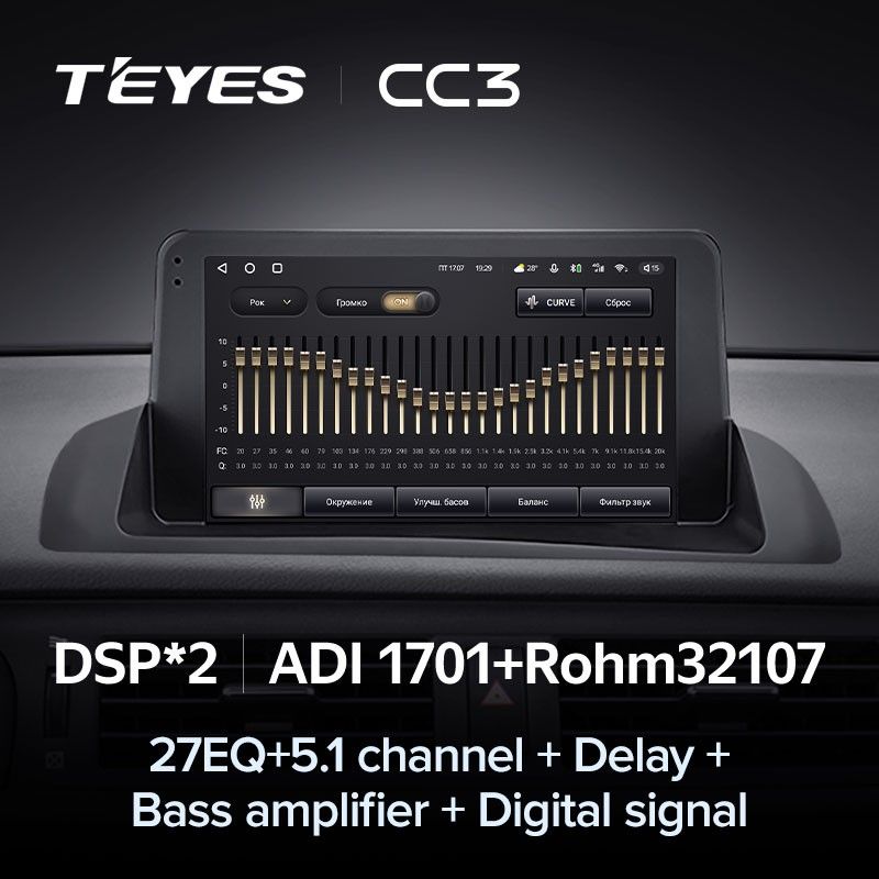 Штатная магнитола Teyes CC3 4/32 Lexus CT CT200 CT200h (2010-2018)
