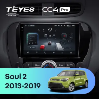 Штатная магнитола Teyes CC4 Pro 8/128 Kia Soul 2 PS (2013-2019) Тип-B