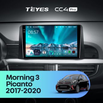 Штатная магнитола Teyes CC4 Pro 12/256 Kia Picanto (2017-2020)