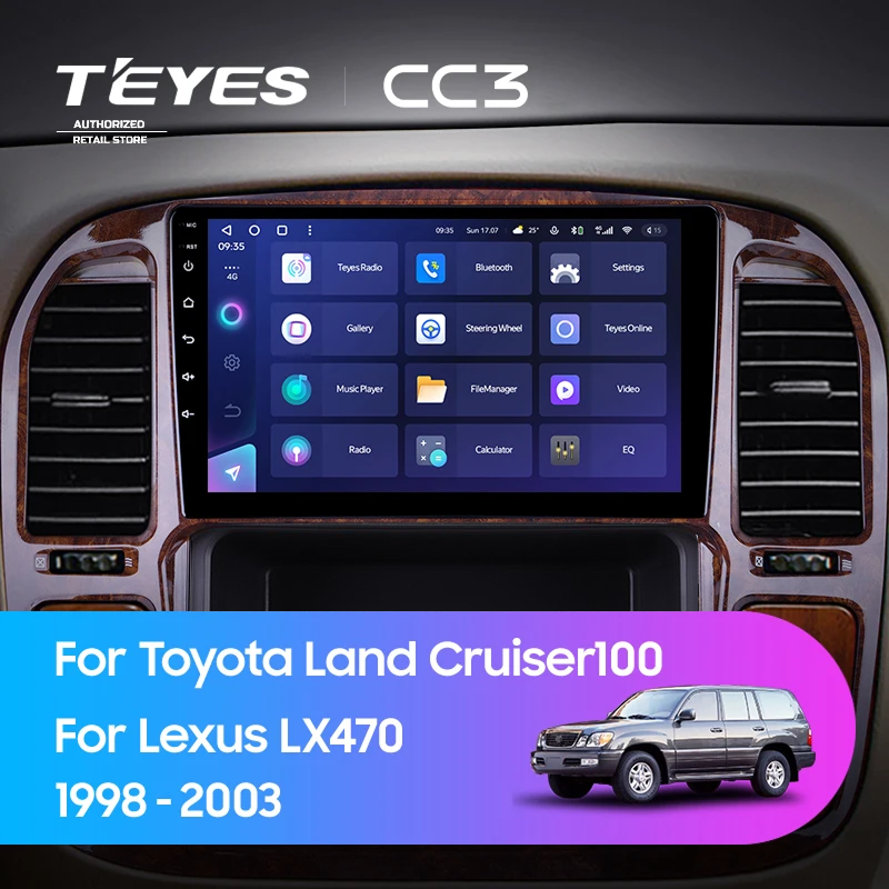 Штатная магнитола Teyes CC3 4/32 Lexus LX470 (1998-2003) F4