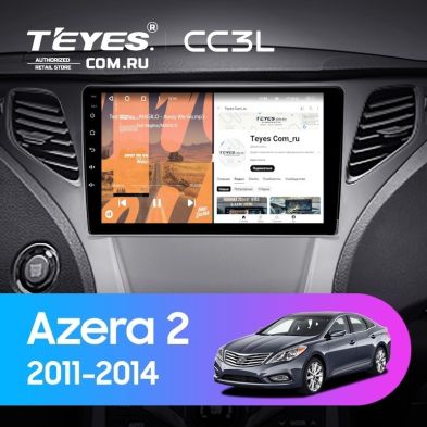Штатная магнитола Teyes CC3L 4/64 Hyundai Azera 2 (2011-2014)