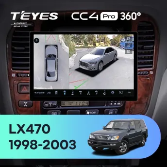 Штатная магнитола Teyes CC4 Pro 360 8/128 Lexus LX470 J100 (1998-2003) F2 (11")