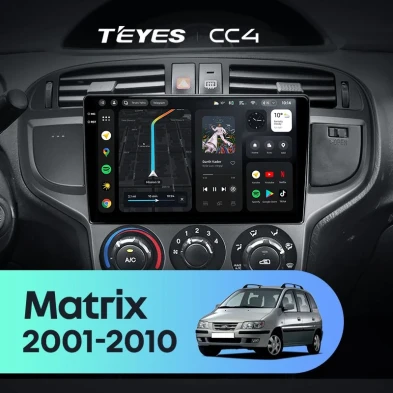 Штатная магнитола Teyes CC4 8/128 Hyundai Matrix (2001-2010)