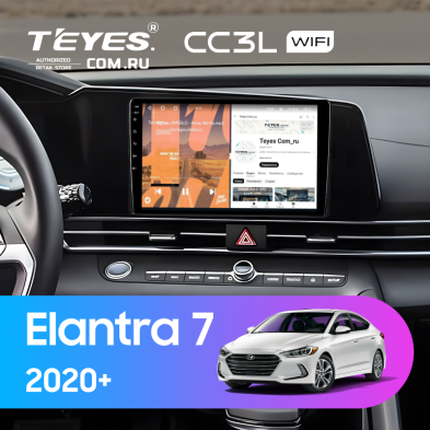 Штатная магнитола Teyes CC3L WiFi 2/32 Hyundai Elantra 7 (2020-)