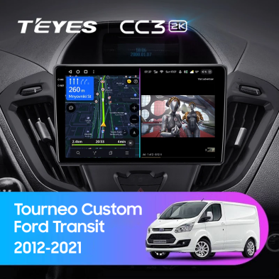 Штатная магнитола Teyes CC3 2K 360 6/128 Ford Transit (2012-2021) F1