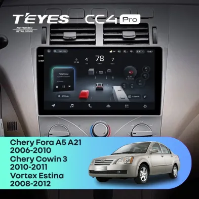 Штатная магнитола Teyes CC4 Pro 8/128 Vortex Estina (2008-2012)