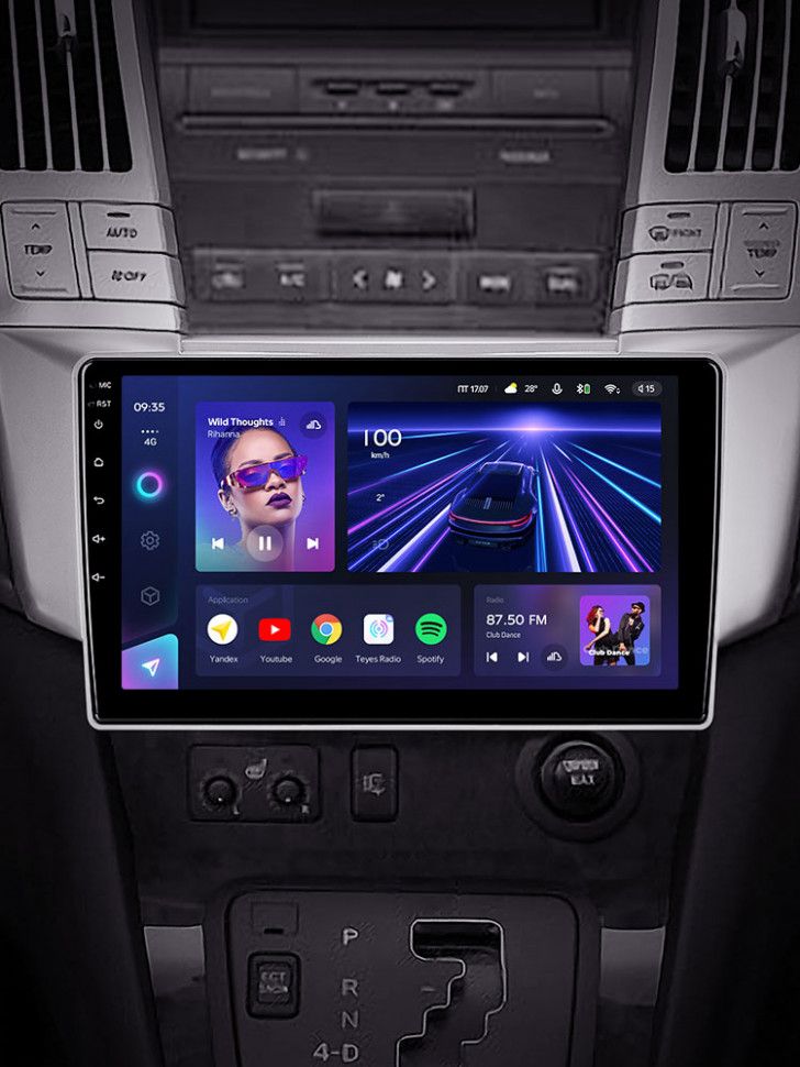 Штатная магнитола Teyes CC3 4/32 Lexus RX300 RX330 RX350 RX400H (2003-2009)