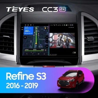 Штатная магнитола Teyes CC3 2K 4/32 JAC Refine S3 (2016-2019)