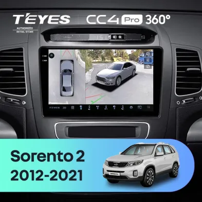 Штатная магнитола Teyes CC4 Pro 360 12/256 Kia Sorento 2 II XM (2012-2021) F2