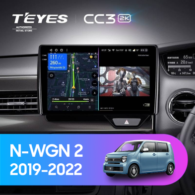 Штатная магнитола Teyes CC3 2K 6/128 Honda N-WGN 2 (2019-2022) Правый руль