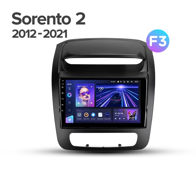 Штатная магнитола Teyes CC3L 4/32 Kia Sorento 2 II XM (2012-2021) F3