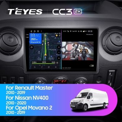 Штатная магнитола Teyes CC3 2K 4/64 Nissan NV400 (2010-2020) F2
