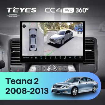 Штатная магнитола Teyes CC4 Pro 360 12/256 Nissan Teana J32 (2008-2013) Тип-B (11")