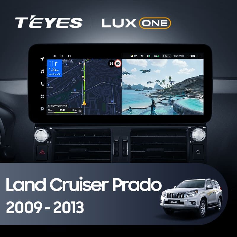Штатная магнитола Teyes LUX ONE 4/32 Toyota Land Cruiser Prado 150 (2009-2013)