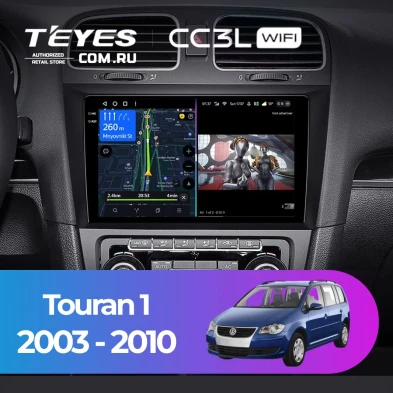 Штатная магнитола Teyes CC3L WiFi 2/32 Volkswagen Touran 1 (2003-2010)