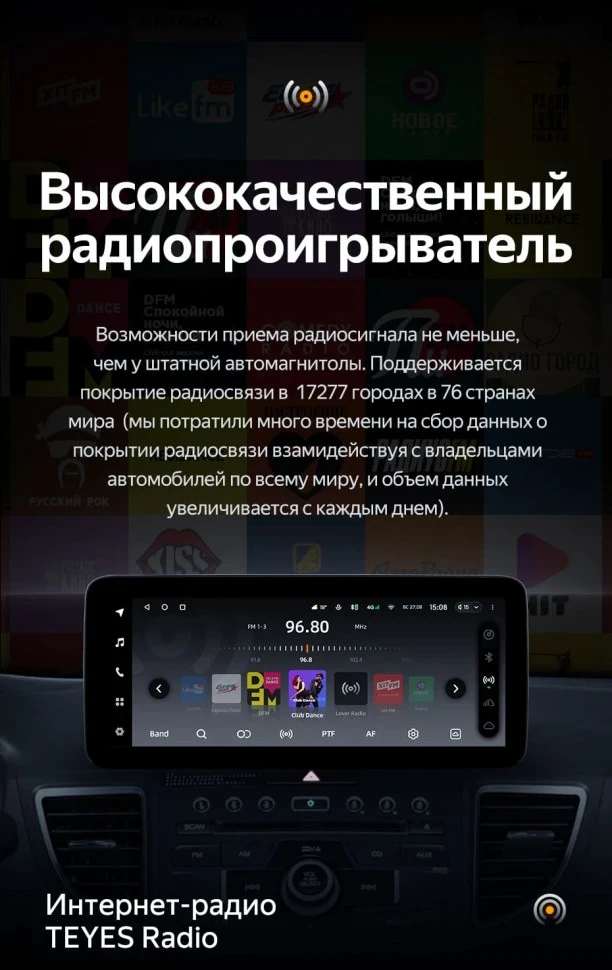 Штатная магнитола Teyes LUX ONE 6/128 Honda CR-V 4 RM RE (2011-2018) Тип-A