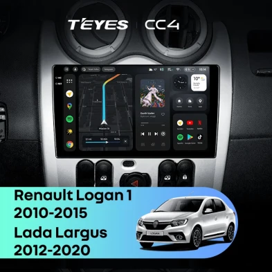 Штатная магнитола Teyes CC4 8/128 Renault Logan 1 (2010-2015)