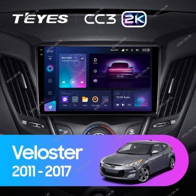 Штатная магнитола Teyes CC3 2K 6/128 Hyundai Veloster FS (2011-2017) Тип-A