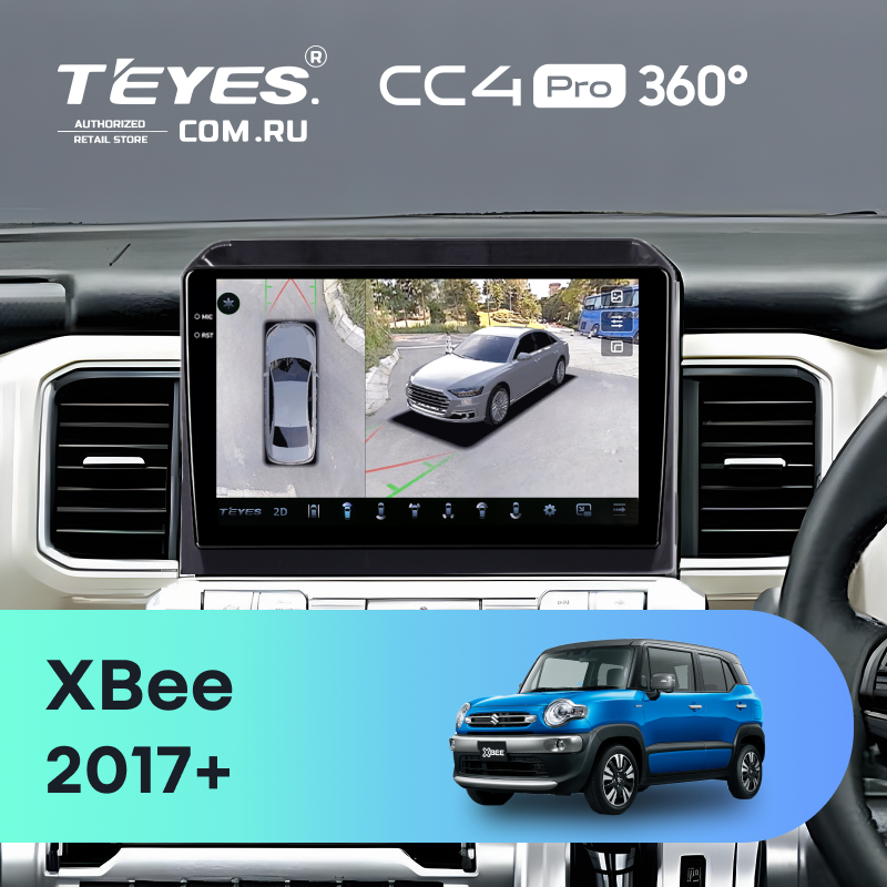 Штатная магнитола Teyes CC4 Pro 360 8/128 Suzuki XBee (2017-) Тип-A