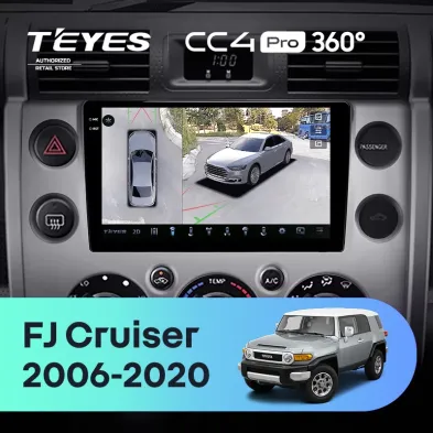 Штатная магнитола Teyes CC4 Pro 360 12/256 Toyota FJ Cruiser J15 (2006-2020) F2
