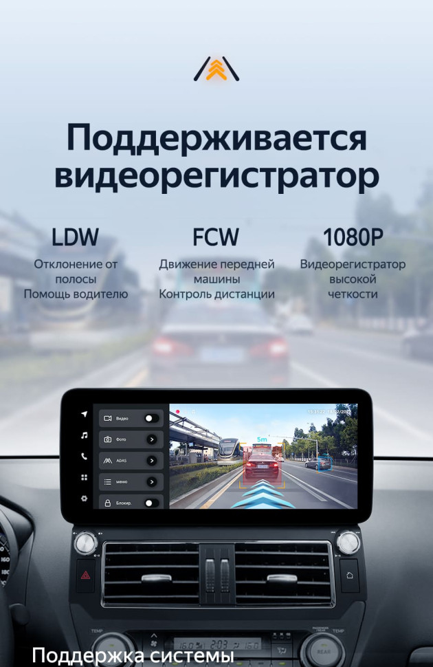 Штатная магнитола Teyes LUX ONE 4/64 Toyota Land Cruiser Prado 150 (2013-2017) F2