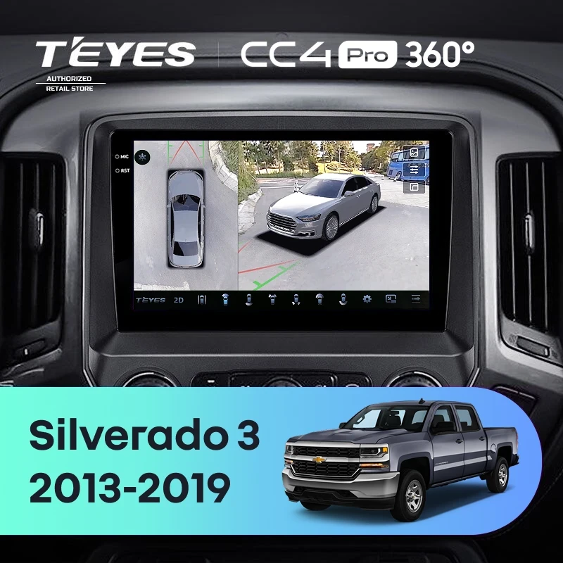 Штатная магнитола Teyes CC4 Pro 360 12/256 Chevrolet Silverado 3 GMTK2 (2013-2019)