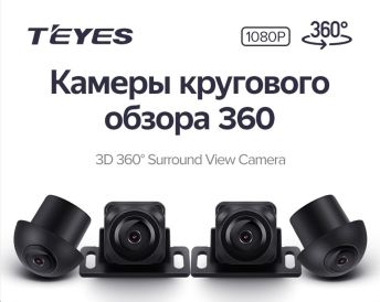 Камеры кругового обзора Teyes 3D 360 1080P