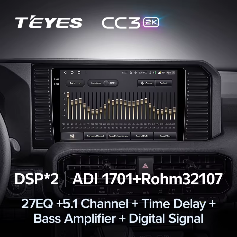 Штатная магнитола Teyes CC3 2K 4/32 Toyota Land Cruiser Prado J250 2024