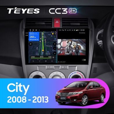 Штатная магнитола Teyes CC3 2K 4/64 Honda City (2008-2013)