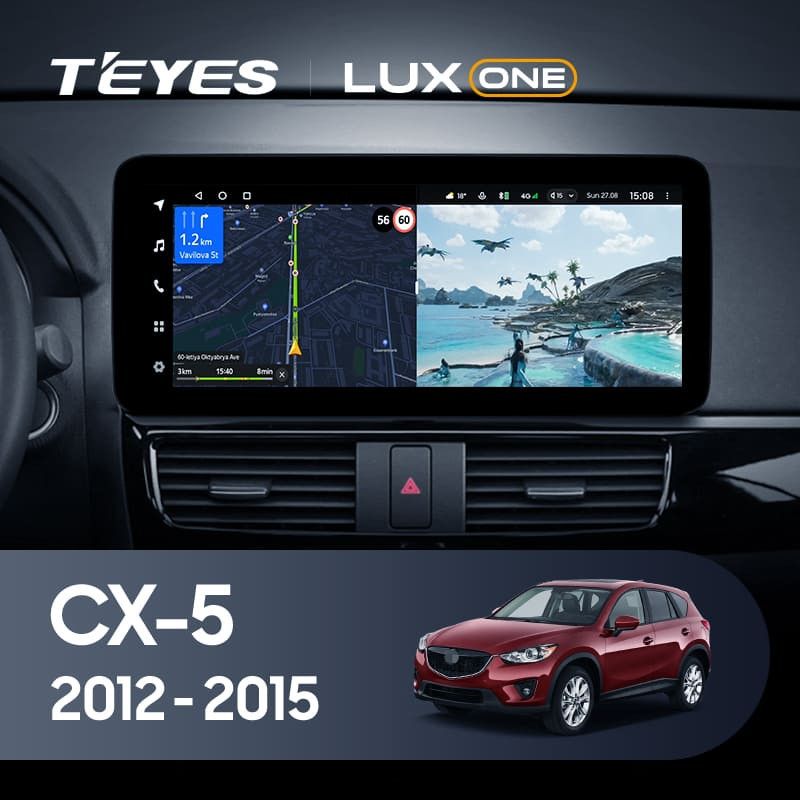 Штатная магнитола Teyes LUX ONE 360 6/128 Mazda CX-5 (2012-2015) Тип-B