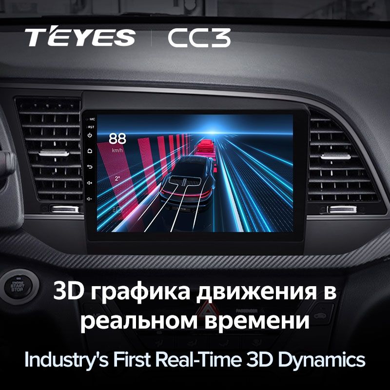 Штатная магнитола Teyes CC3 4/32 Hyundai Elantra 6 (2015-2018) Тип-B