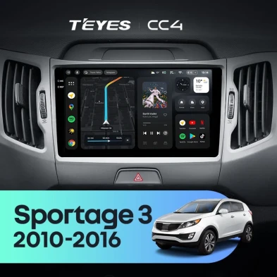 Штатная магнитола Teyes CC4 6/64 Kia Sportage 3 SL (2010-2016) Тип-B