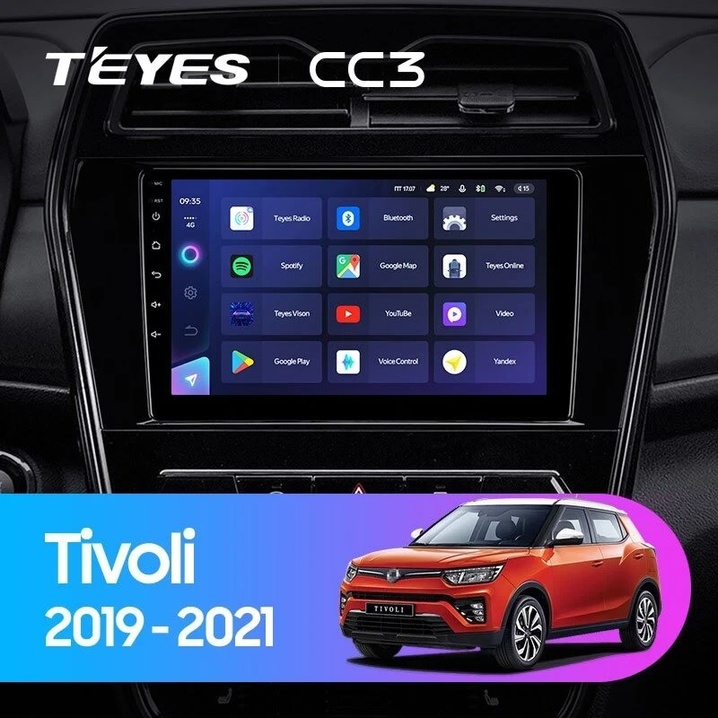 Штатная магнитола Teyes CC3 4/32 SsangYong Tivoli (2019-2023)