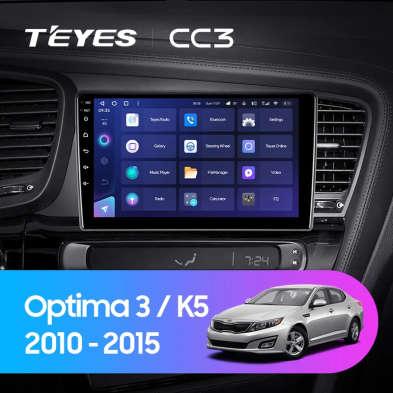 Штатная магнитола Teyes CC3 6/128 Kia Optima 3 TF (2010-2015) F1