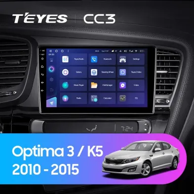 Штатная магнитола Teyes CC3 6/128 Kia Optima 3 TF (2010-2015) F1