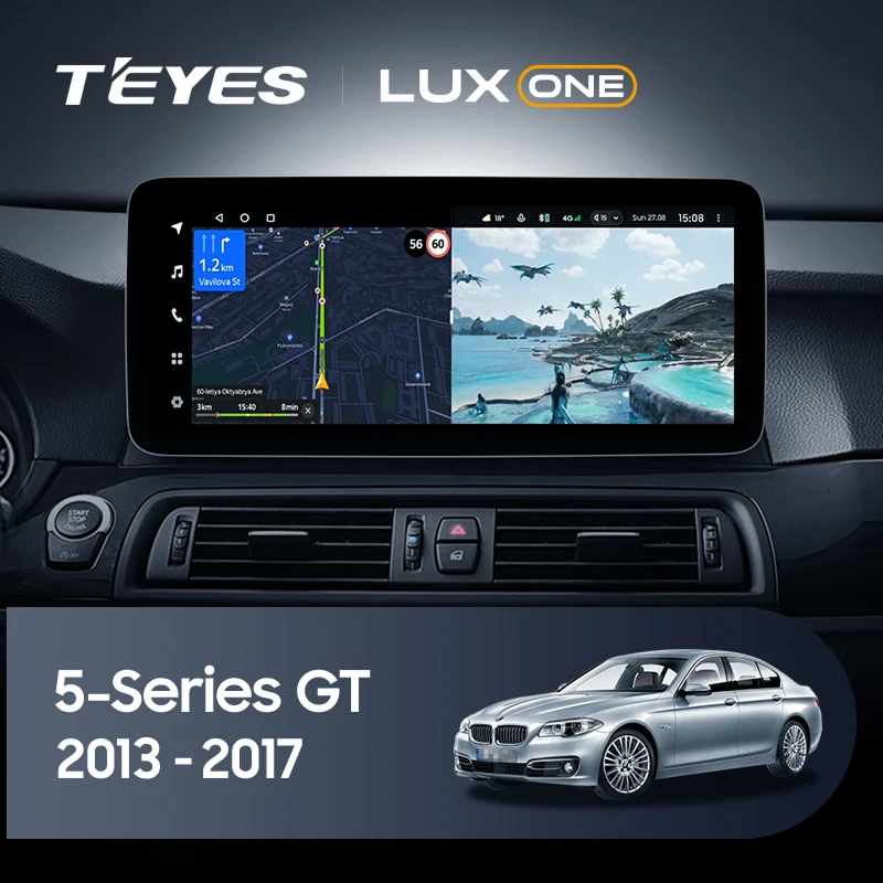 Штатная магнитола Teyes LUX ONE 360 6/128 BMW 5-Series Gran Turismo F07 (NBT) (2013-2017) Universal
