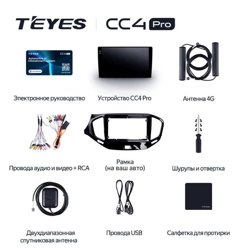 Штатная магнитола Teyes CC4 Pro 8/128 Nissan Teana J31 (2003-2008) F2
