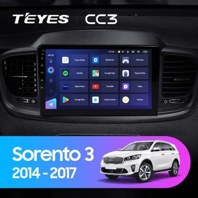 Штатная магнитола Teyes CC3 4/32 Kia Sorento 3 Prime (2014-2017) Тип-B