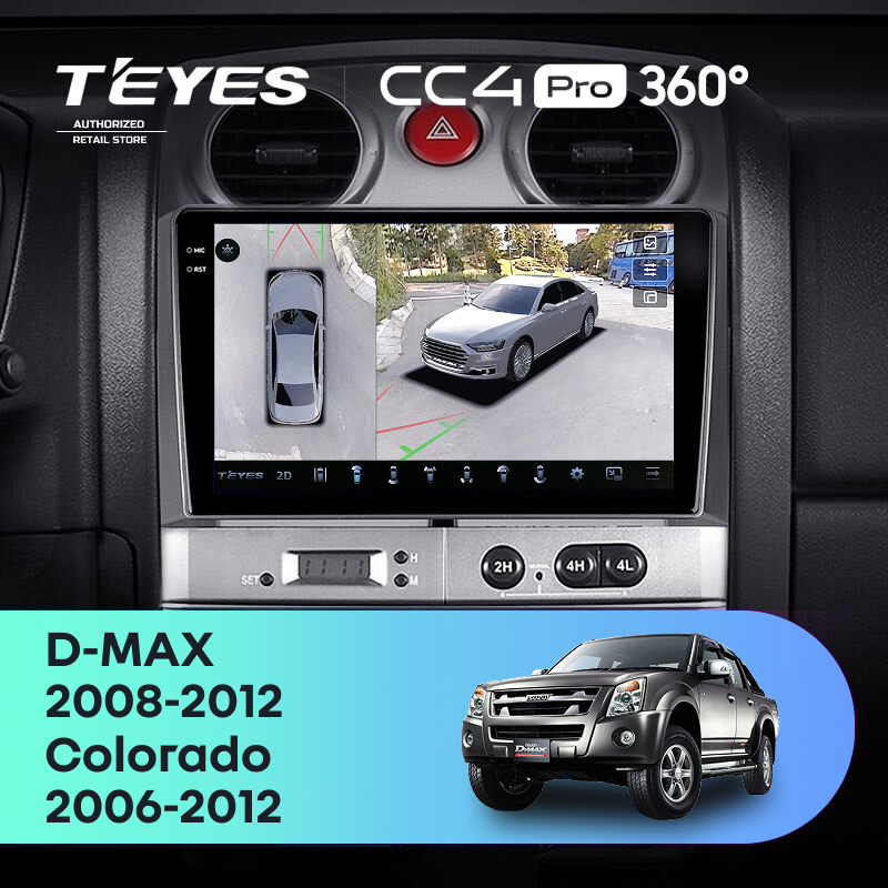 Штатная магнитола Teyes CC4 Pro 360 8/128 Isuzu D-Max (2008-2012)