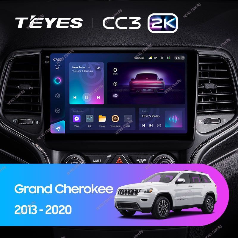 Штатная магнитола Teyes CC3 2K 6/128 Jeep Grand Cherokee WK2 (2013-2020) F1