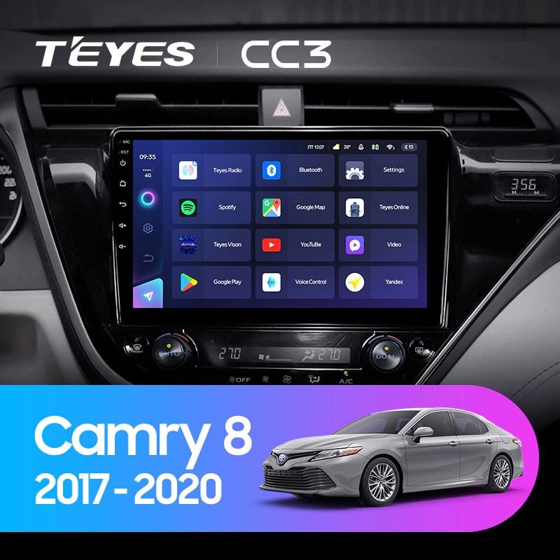 Штатная магнитола Teyes CC3 4/64 Toyota Camry 8 XV 70 (2017-2020) F1