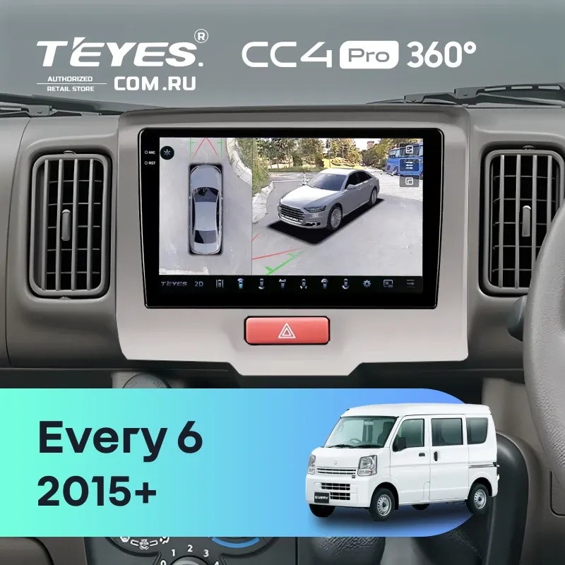 Штатная магнитола Teyes CC4 Pro 360 12/256 Suzuki Every 6 (2015-)